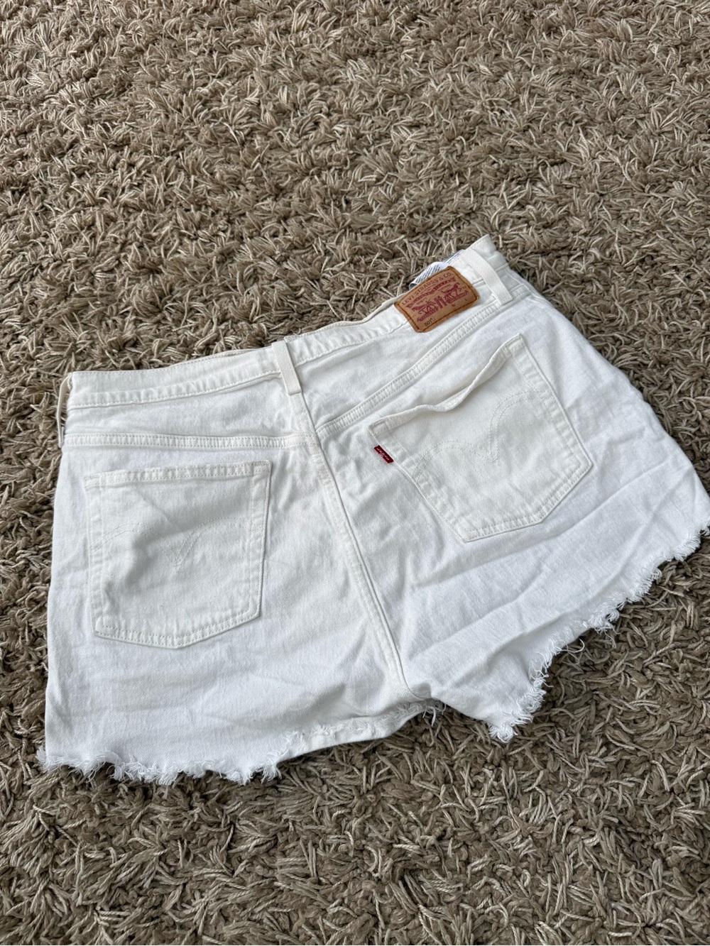 Levi's White Denim Women's Cutoff Shorts